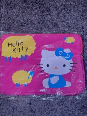 Hello Kitty Pink Sleeve with Blue and Yellow Accents
